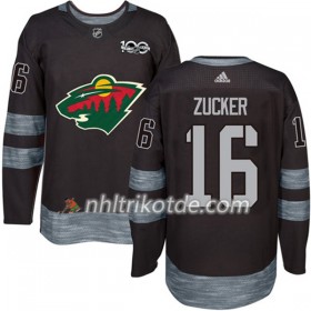 Minnesota Wild Trikot Jason Zucker 16 1917-2017 100th Anniversary Adidas Schwarz Authentic - Herren